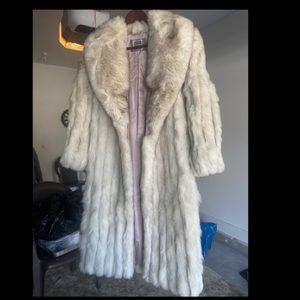Real Saga Fox fur long coat